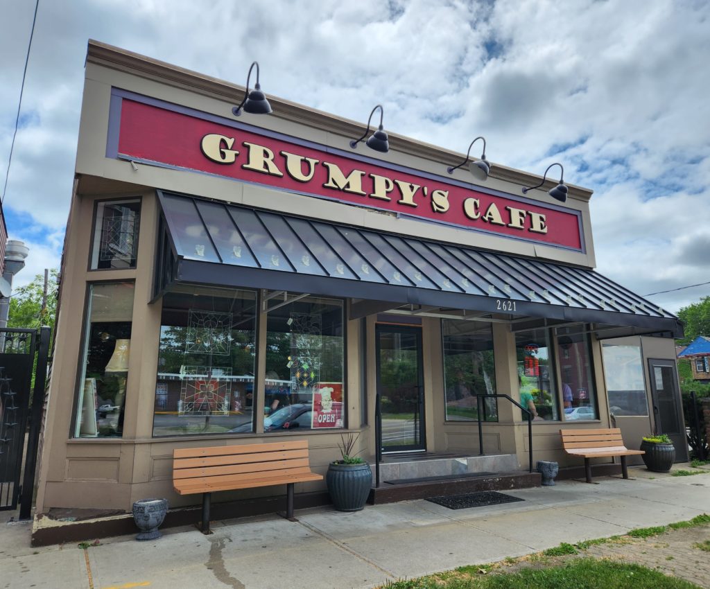 Grumpy’s Café in Cleveland, OH. Located at 2621 W 14th Street.